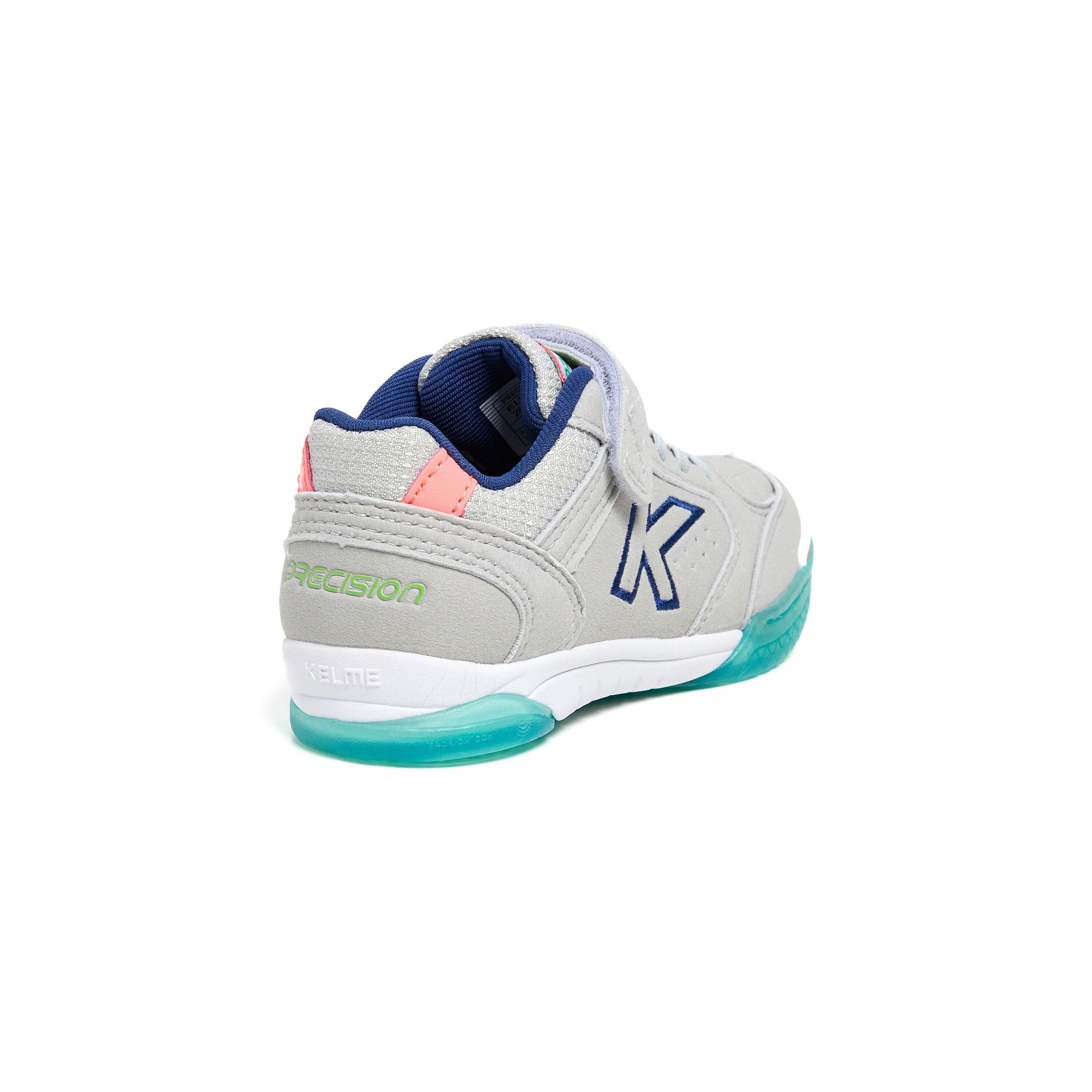 Kelme Zapatillas De Fútbol Sala De Niño Precision Elastic Gris Unisex Kids 4/4