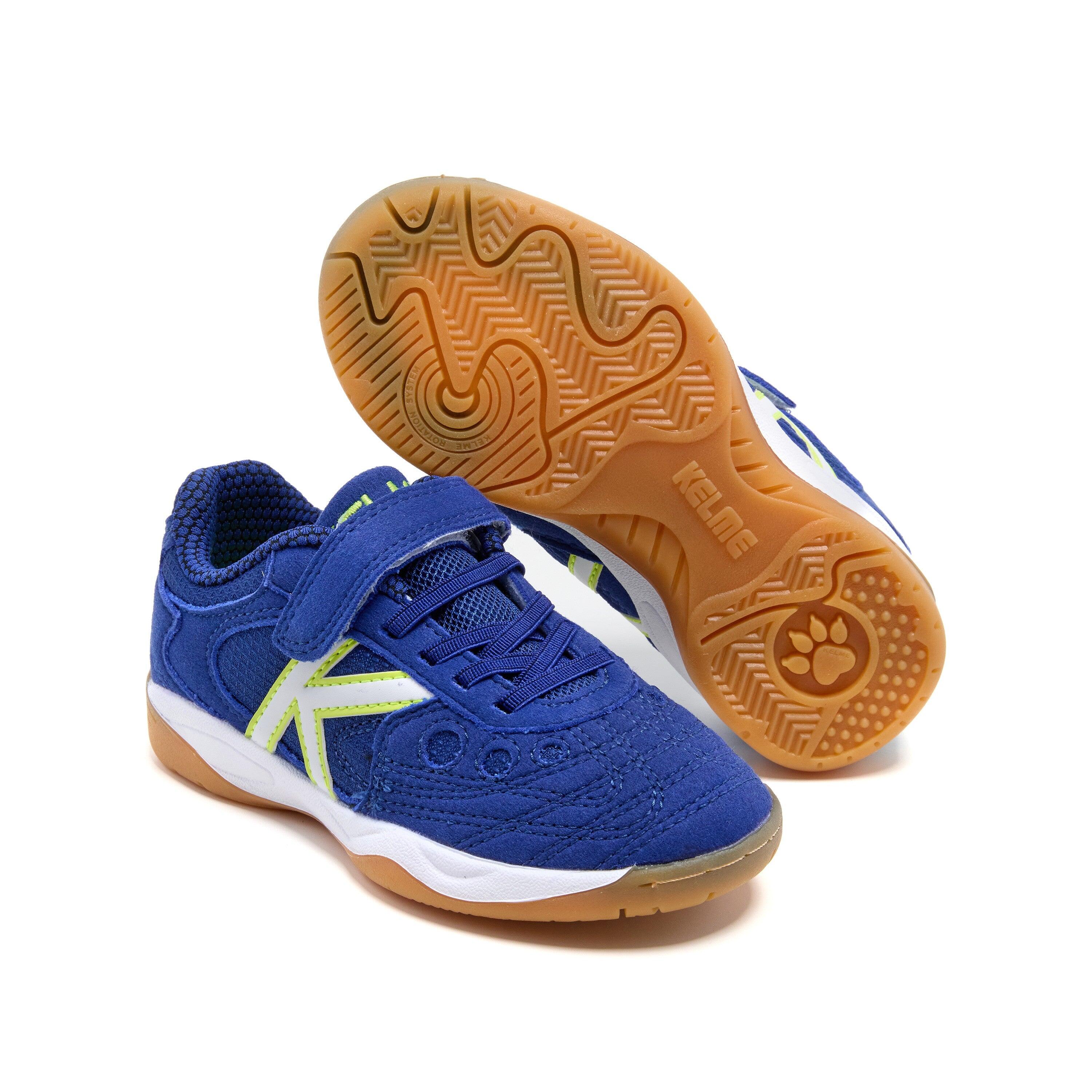 Kelme Zapatillas De Fútbol Sala De Niño Indoor Copa Elastic Azul Unisex Kids 4/4
