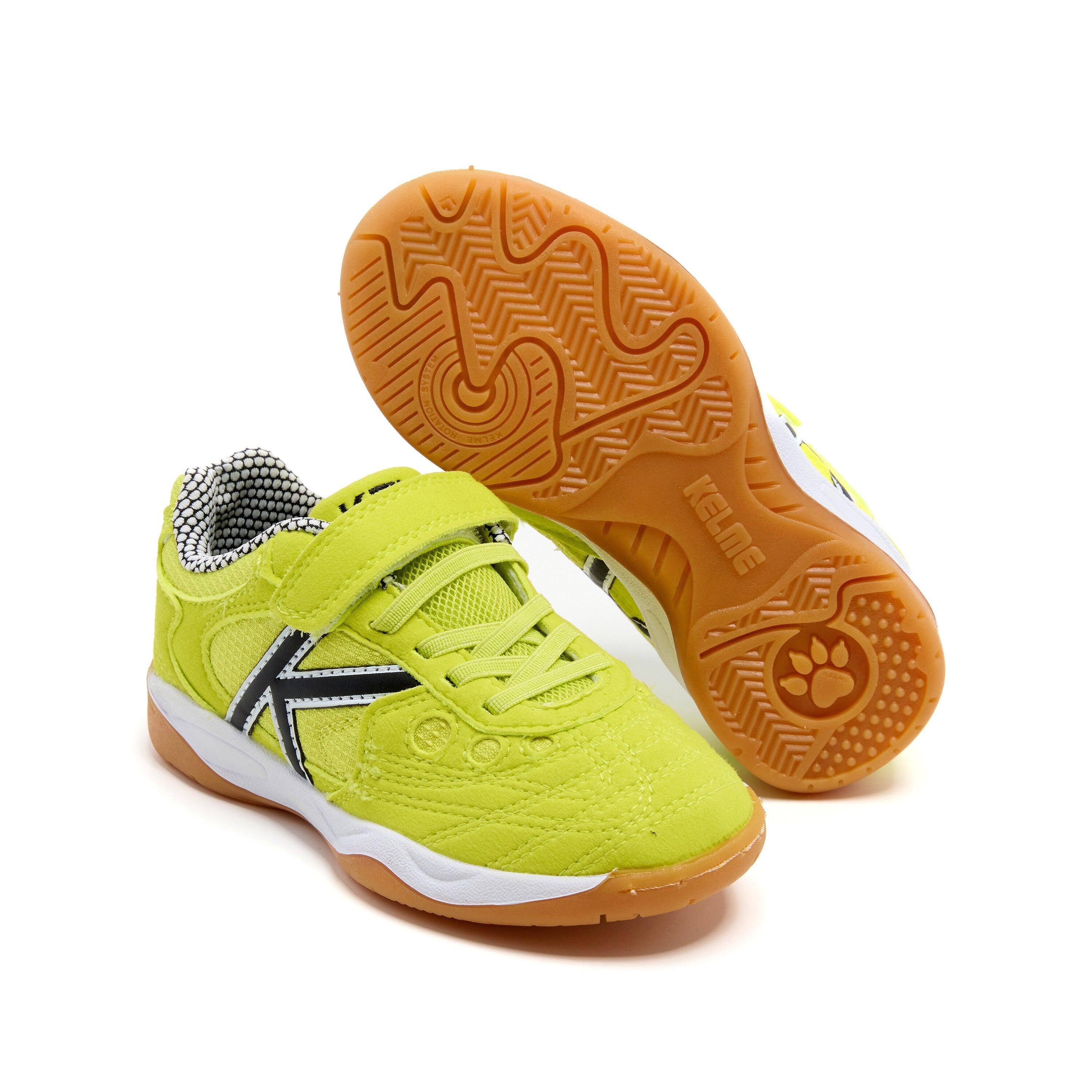 Kelme Zapatillas De Fútbol Sala De Niño Indoor Copa Elastic Verde Unisex Kids 4/4