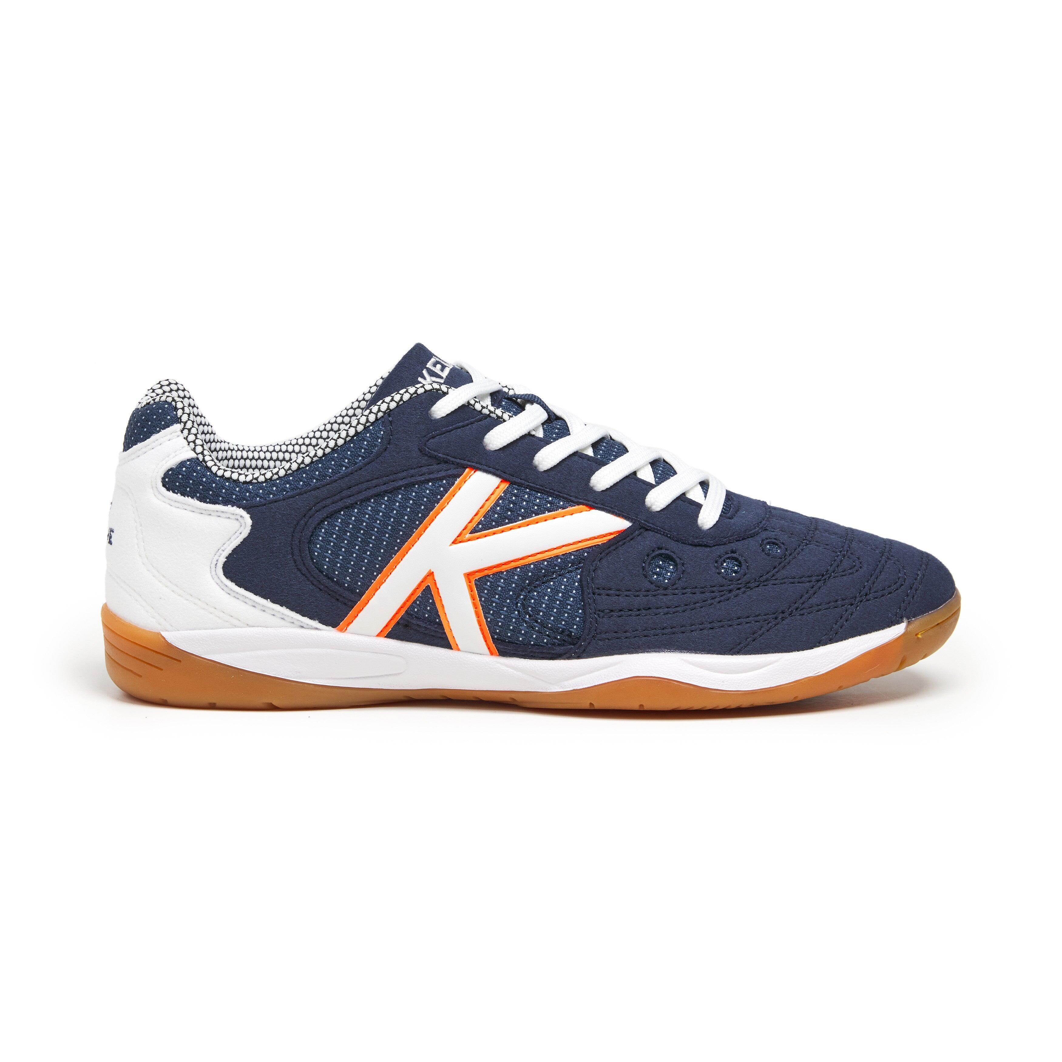 Kelme - Baskets Kelme Modèle 55257-107 Pour Homme - Chaussures De Futsal - Blanc|bleu - 40 - Decathlon