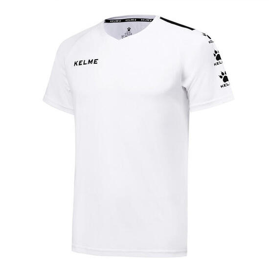 Camiseta Manga Corta Kelme Camiseta Lince Unisex En Color Blanco