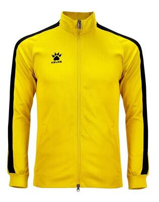 Chaqueta con cremallera Kelme Global Unisex En Color Amarillo Y Negro
