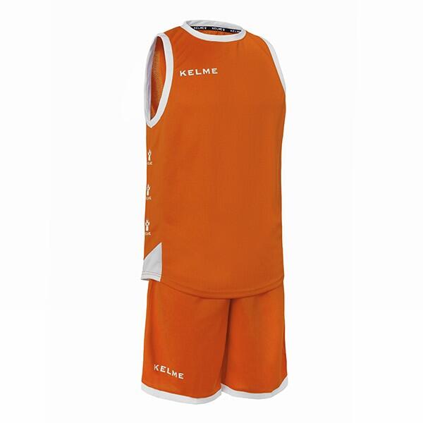 KELME Kelme Set Vitoria T-Shirt Unissexo de Manga Curta em Laranja e Branco