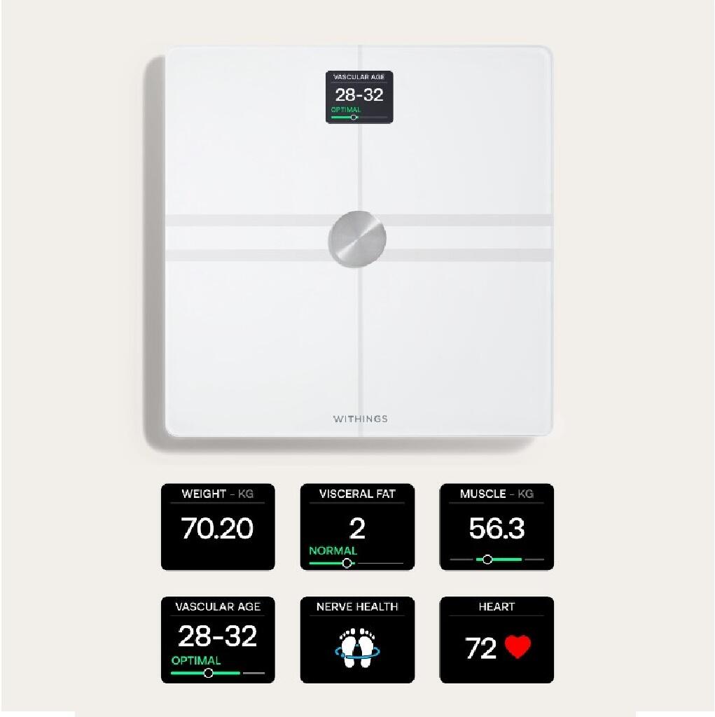 Withing   Body Comp  Wi-Fi Scale ホワイト Body Comp - White | Withings USA