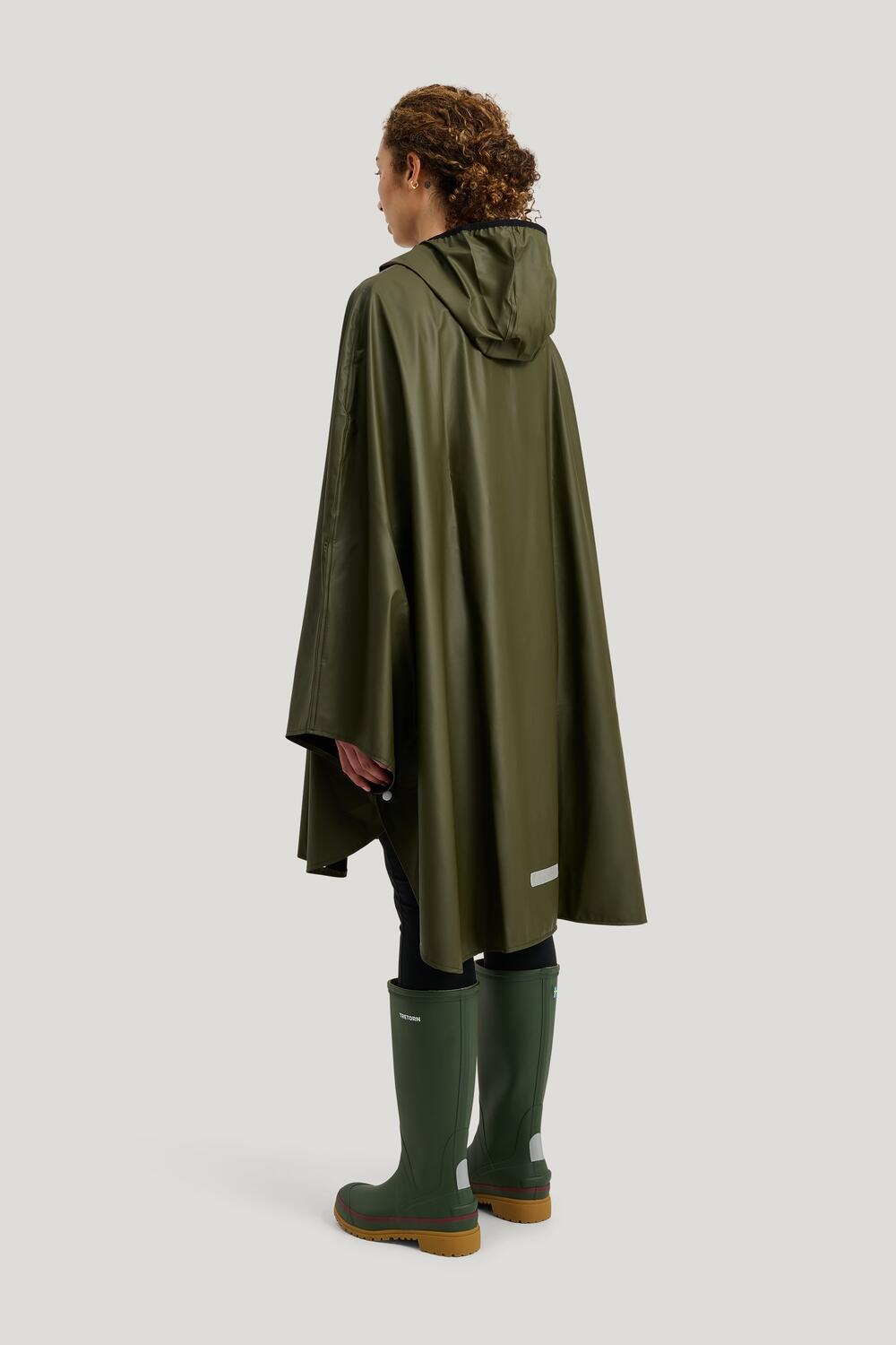 Poncho de pluie imperméable compactable PU Light Vert foncé 6/7