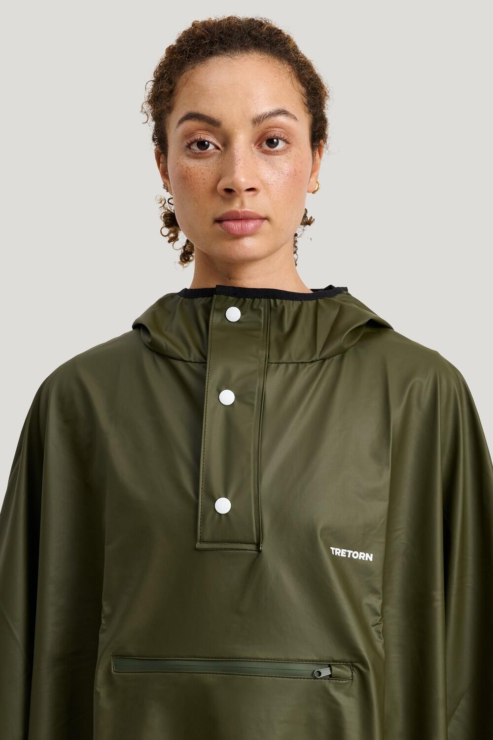 Poncho de pluie imperméable compactable PU Light Vert foncé 7/7