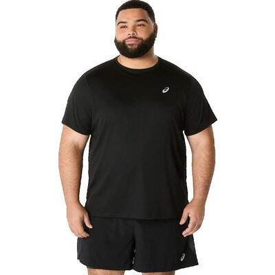 T-shirt mannelijk asics core ss zwart