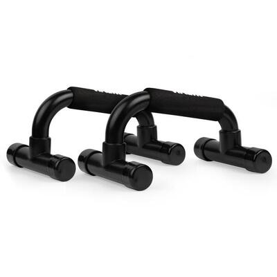 Opdruksteunen - push up bars - zwart