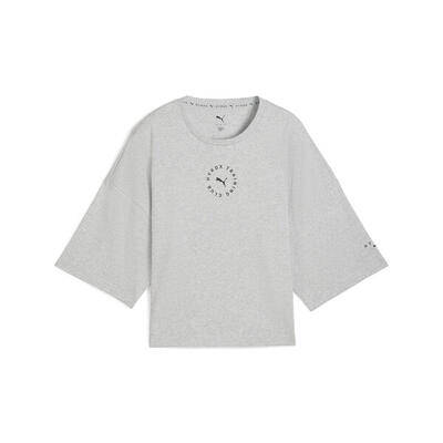 T-shirt cropped PUMA x HYROX Lifestyle da donna PUMA White