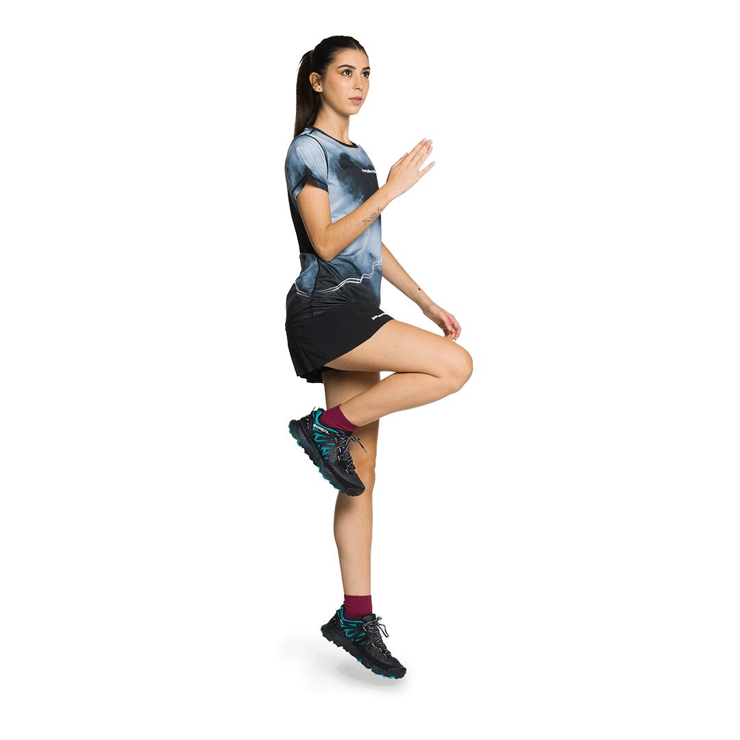 Camiseta de Trail Running para Mujer Trangoworld Cestrede Negro 5/5