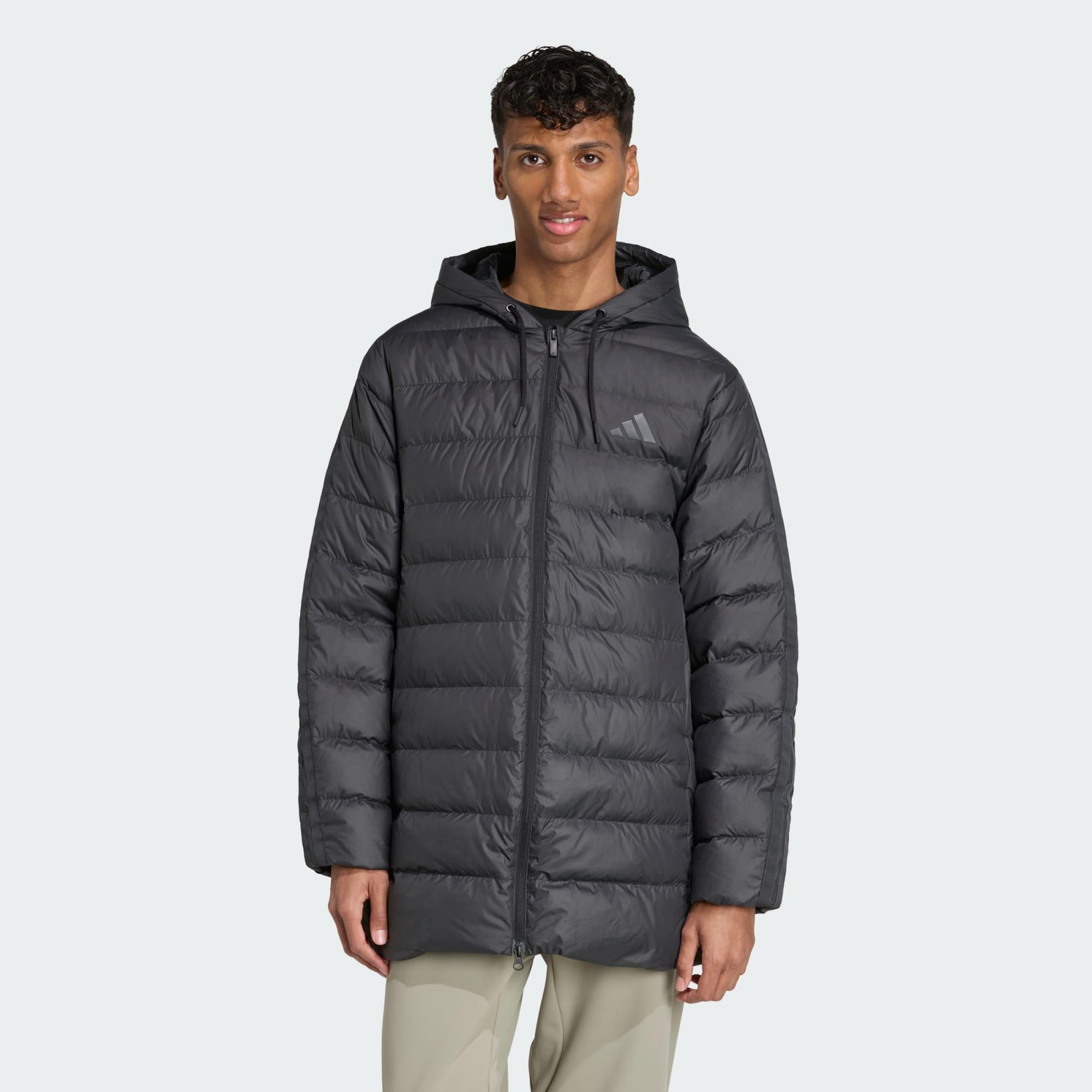 ADIDAS Essentials CLIMAWARM 3-Stripes Light Down Hooded Parka