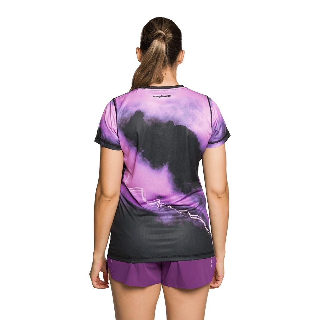 Camiseta de Trail Running para Mujer Trangoworld Cestrede Rosa 3/5