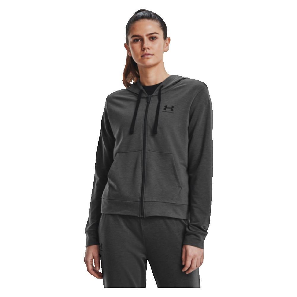 Felpa Donna Under Armour Rival Terry grigio 2/6