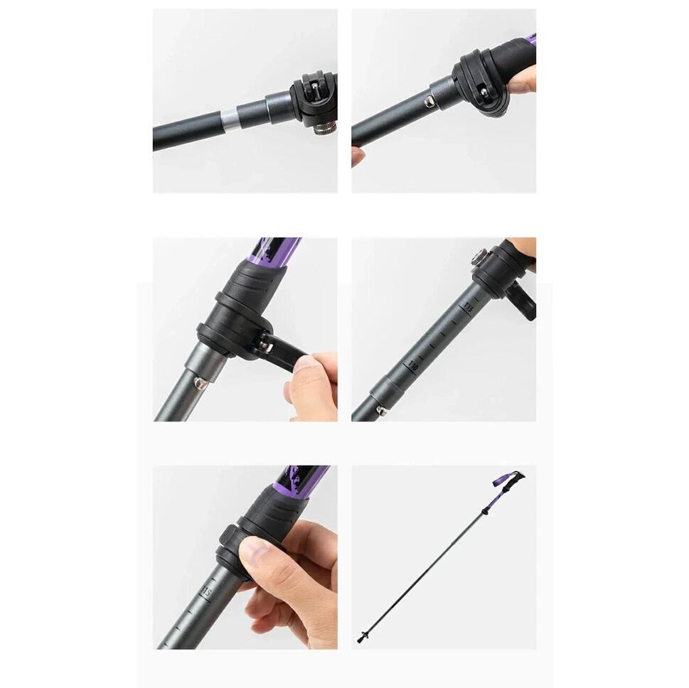 Kijek trekkingowy Qunature nordic walking aluminiowy 110 - 130 cm 1 szt.