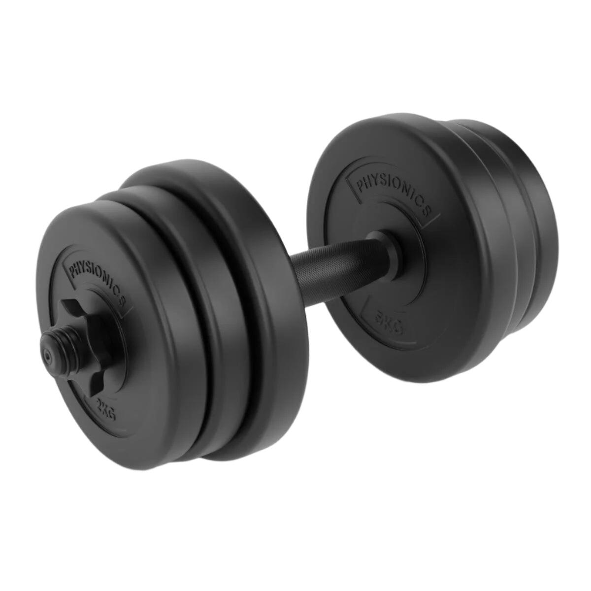 GORILLA SPORTS Physionics Dumbell 20 kg Kunststof - 25 mm