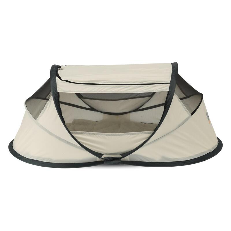 Pătuț de călătorie BabyBox - Cort pliabil pentru bebeluși - 0-2 ani - Crem
