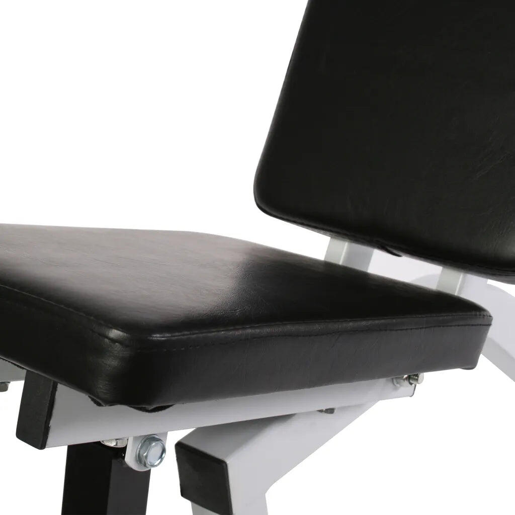 Physionics Verstelbare Fitnessbank - 9 standen - Belastbaar tot 200 kg - Wit 6/7