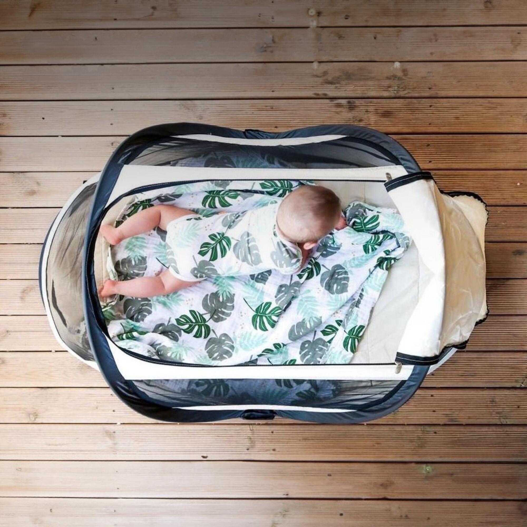 BabyBox Campingbedje - Opvouwbare Babytent - 0-2 jaar - Crème 6/7