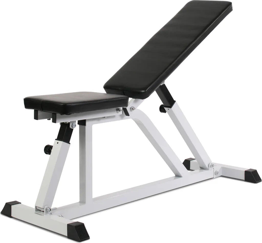 Physionics Verstelbare Fitnessbank - 9 standen - Belastbaar tot 200 kg - Wit 3/7