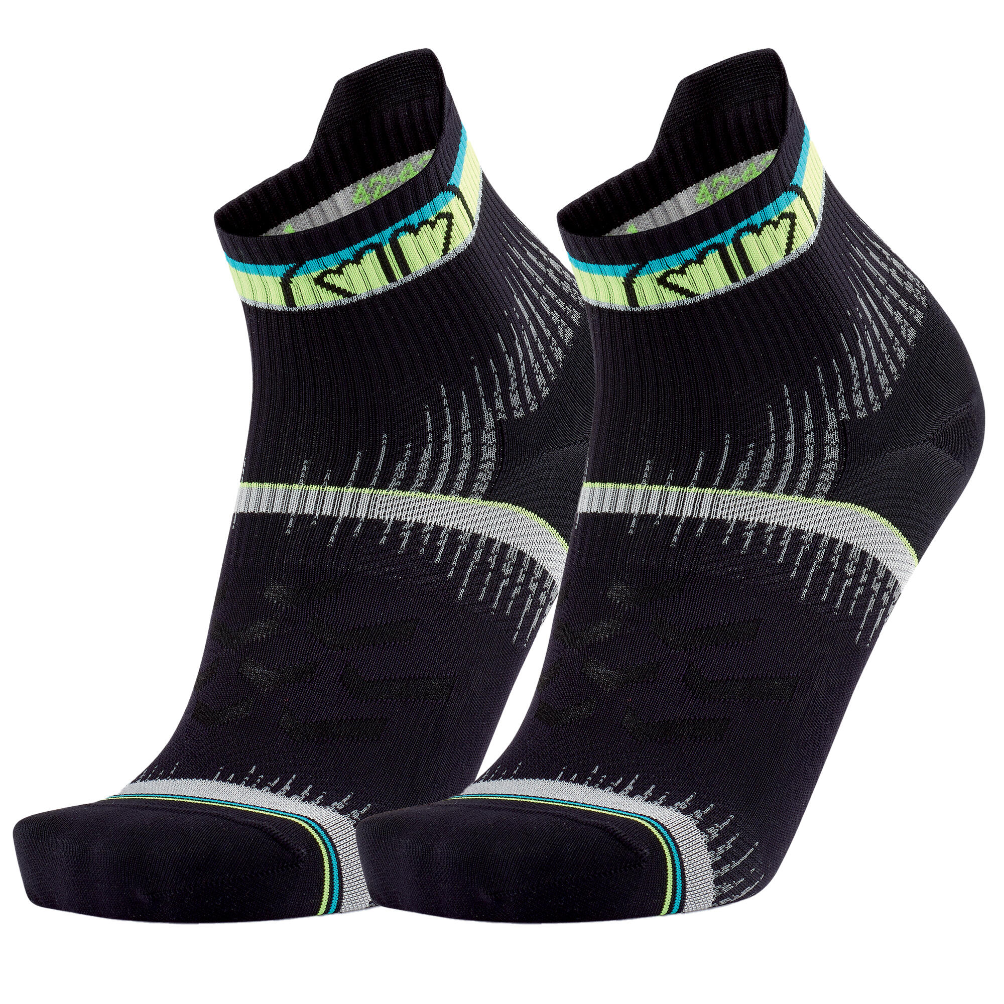 Sidas - Chaussettes D'Ultra Running Techniques, Légères Et Respirantes - Run Ultra Race - Chaussettes - Noir - 43 - Decathlon