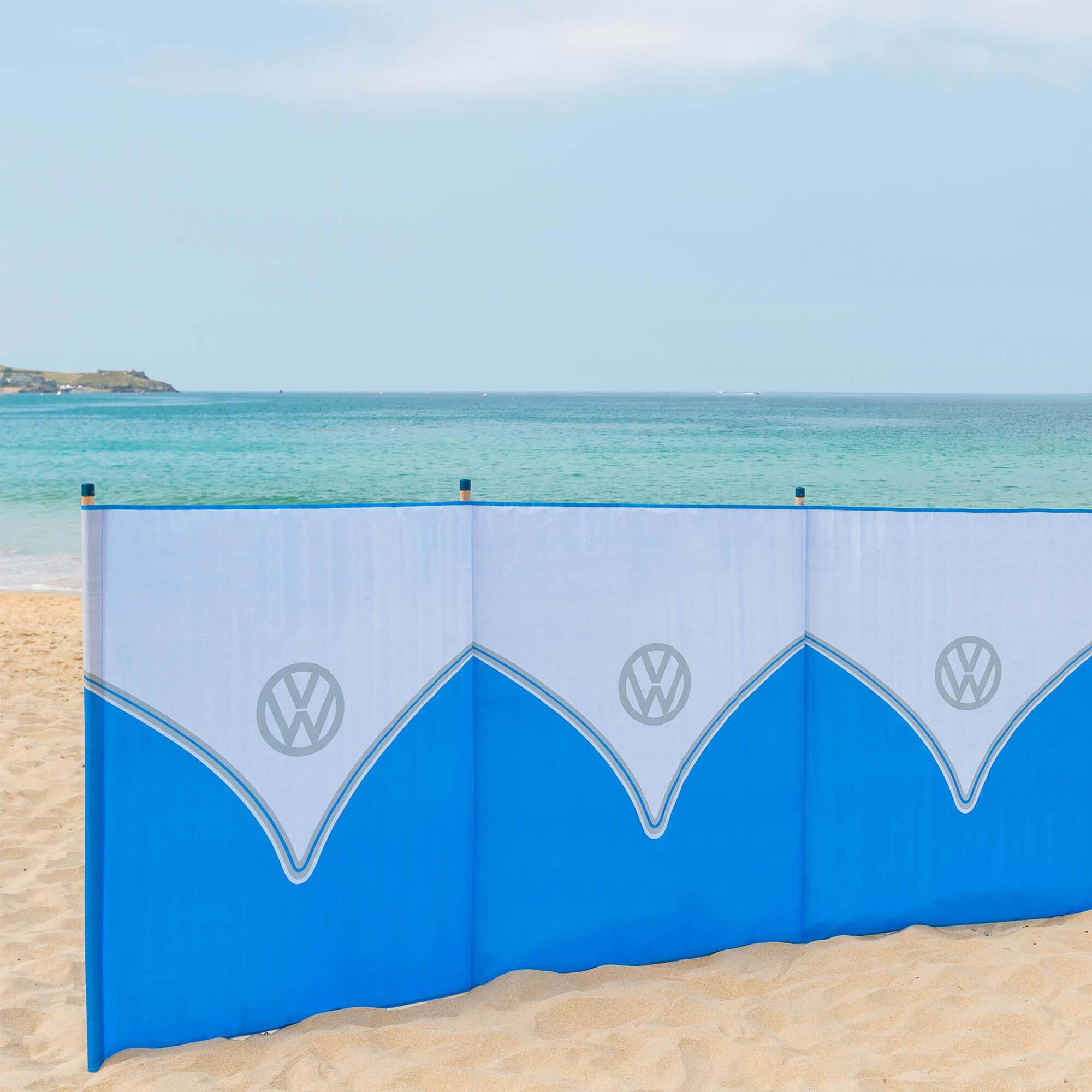 VW Windbreak for Beach, Camping or Garden, 4 Pole 4/4