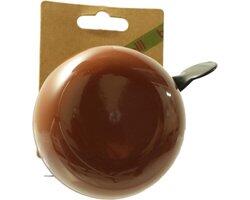 Belll fietsbel dingdong groot 80mm. bruin