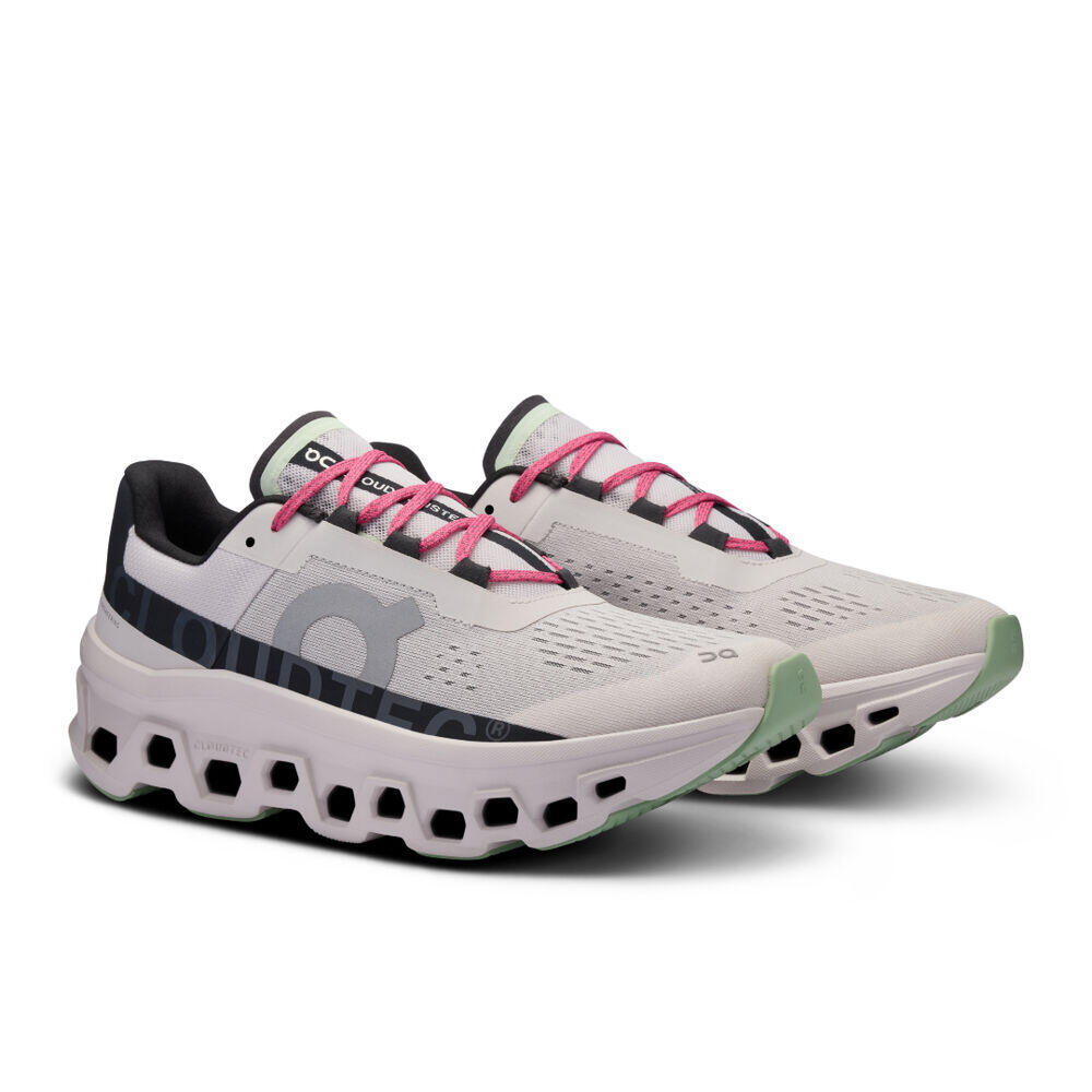 Zapatillas Grises On Running Cloudmonster Frost Black 2/4