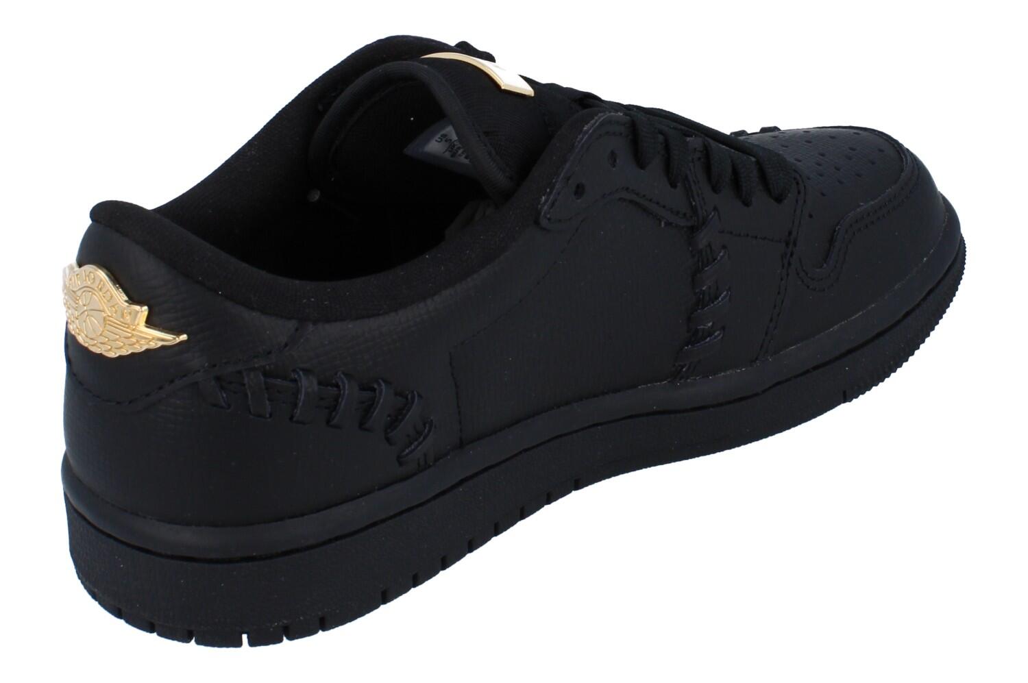 Jordan 1 Low Method of Make Black Metallic Gold Damen 3/6
