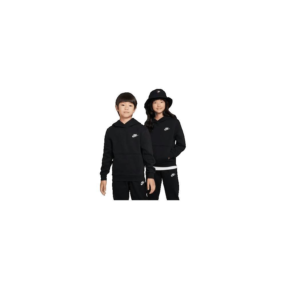 Sweatshirt Enfants Nike Club Fleece noir 2/3