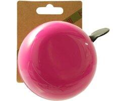 Belll fietsbel dingdong groot 80mm. roze