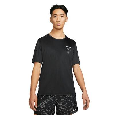 Camiseta Adulto Nike Run Division UV Run Miler Negro