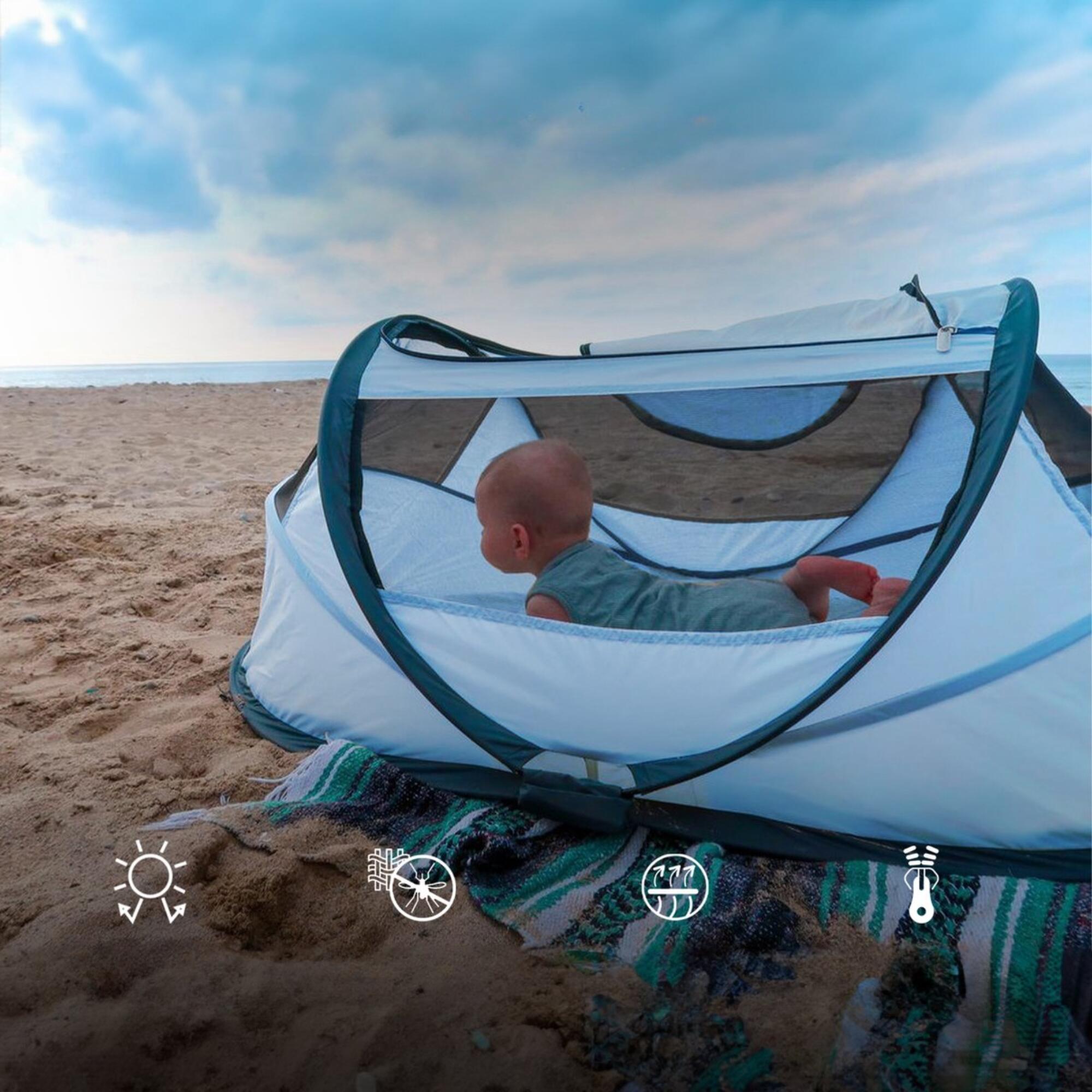 Deryan BabyBox Campingbedje - Babytent - Sky Blue 4/7