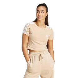 T-Shirt Femmes Adidas 3S T beige