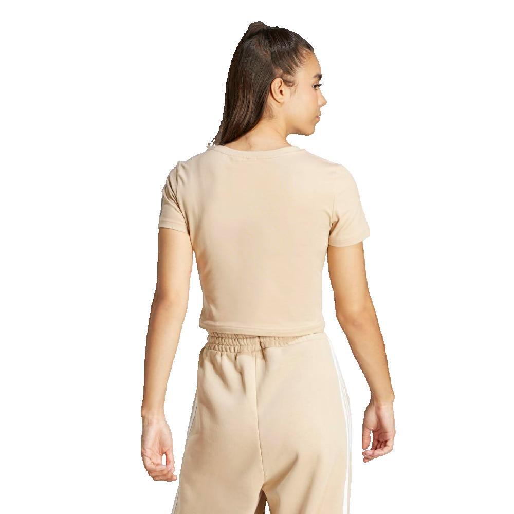 T-Shirt Femmes Adidas 3S T beige 2/2