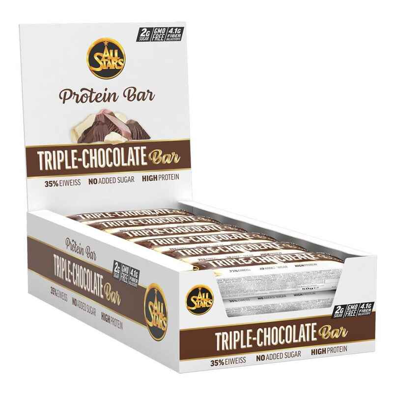 All Stars Protein Bar Triple-Chocolate 18er Pack (18 x 50g) 900g Media 1