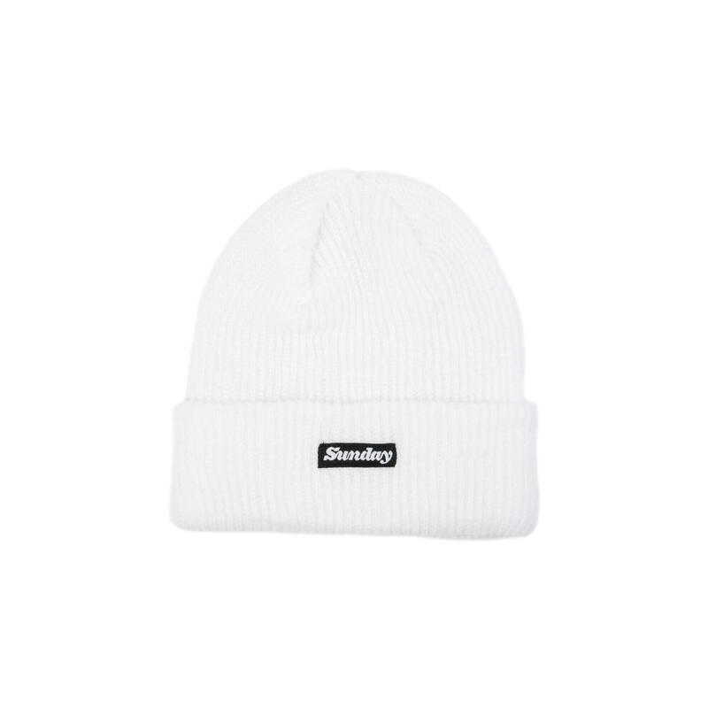 Bonnet Sunday Classy Label Cuff Blanc