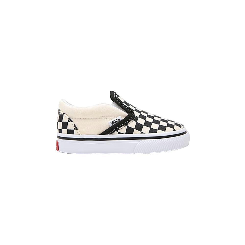 Chaussures Garçons Vans Checkboard blanc 1/6