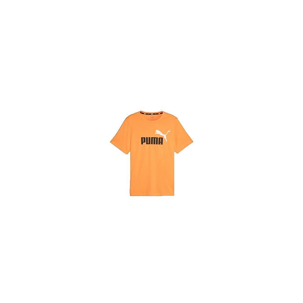 T-Shirt Hommes Puma Ess+ 2 Col Logo orange 1/1