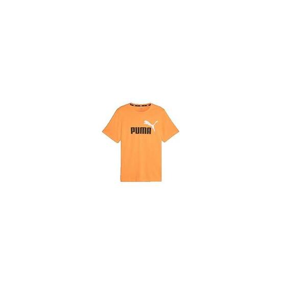 Camiseta Hombre Puma Ess+ 2 Col Logo Naranja