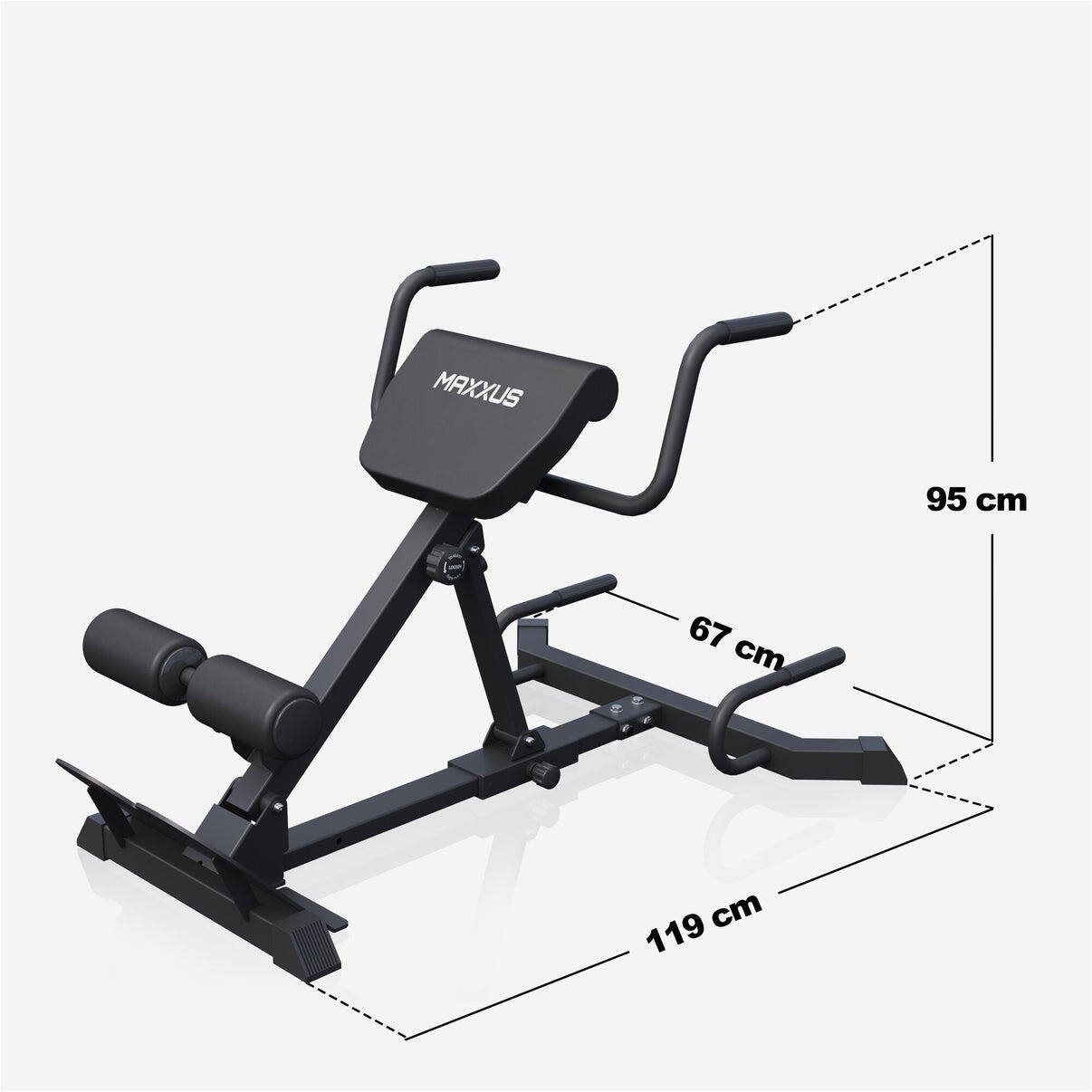 MAXXUS Hyperextensie bank PRO - Roman Chair - Rugtrainer - 7-in-1 5/7