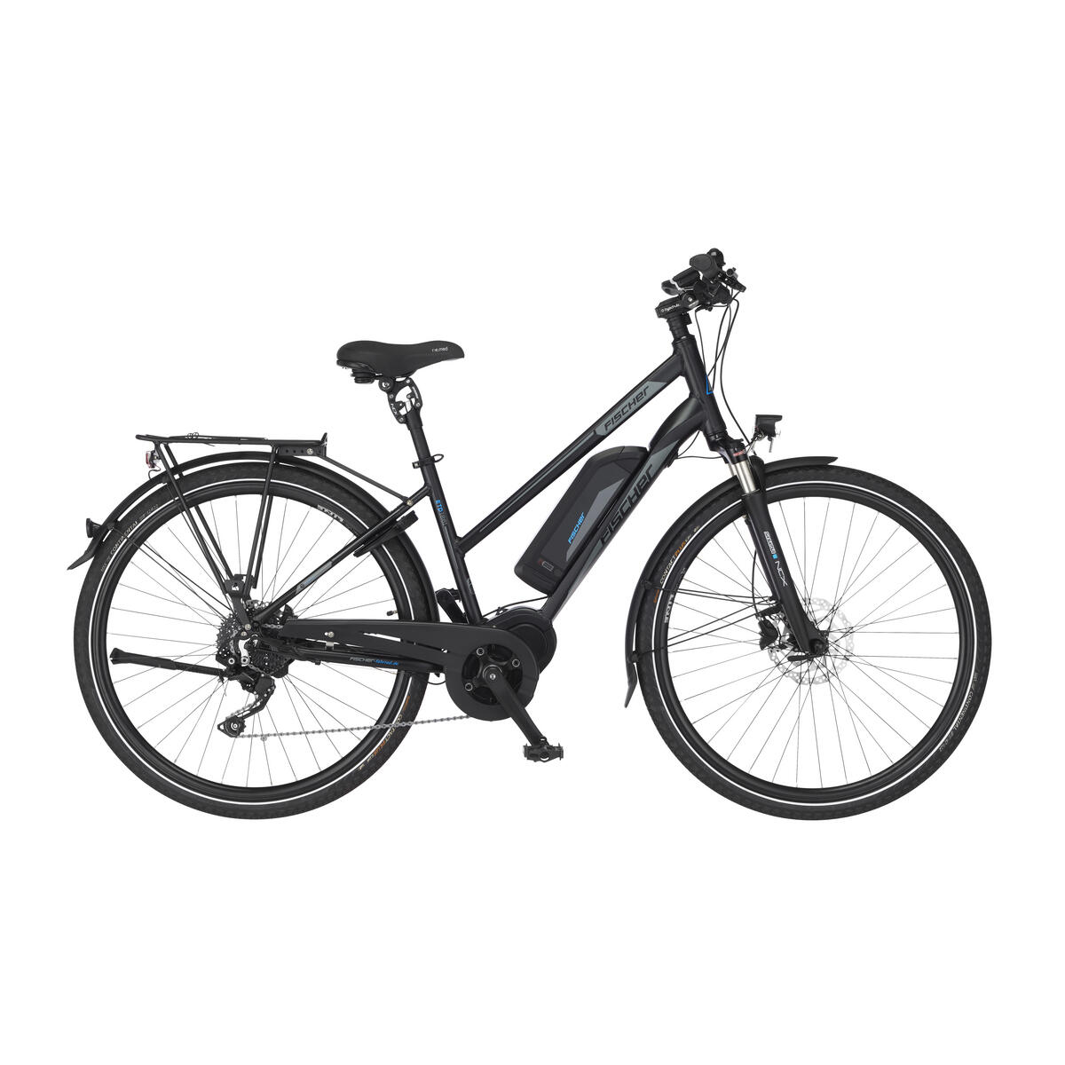 FISCHER BIKE FISCHER VIATOR ETD 1861 E-Bike - schwarz matt, 28 Zoll, RH 44 cm, 557 Wh