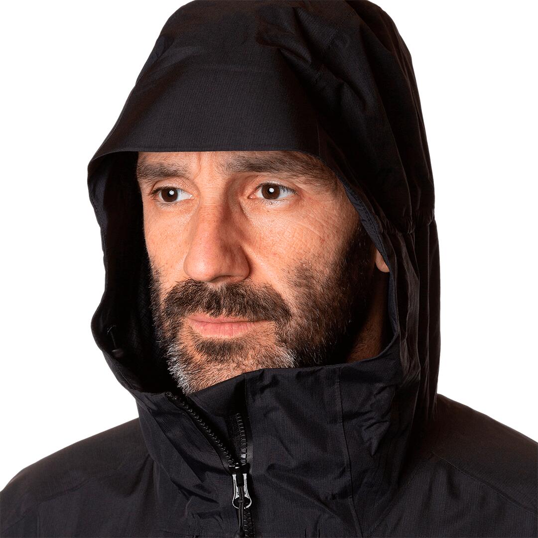 Chaqueta para Hombre Trangoworld Kilimanjaro Negro/Gris Impermeable Transpirable 7/7