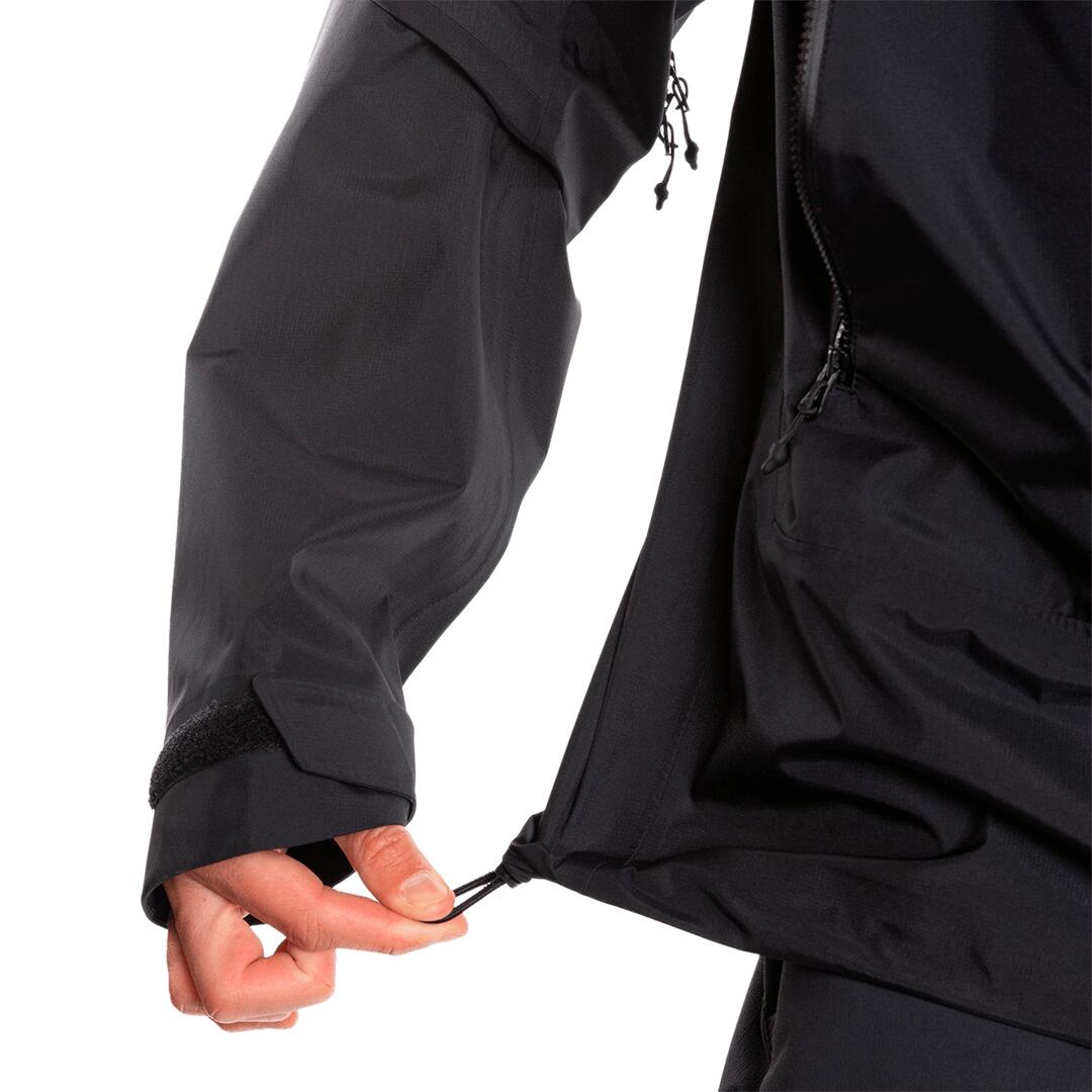 Chaqueta para Hombre Trangoworld Lunkho Negro/Negro/Negro Impermeable 7/7