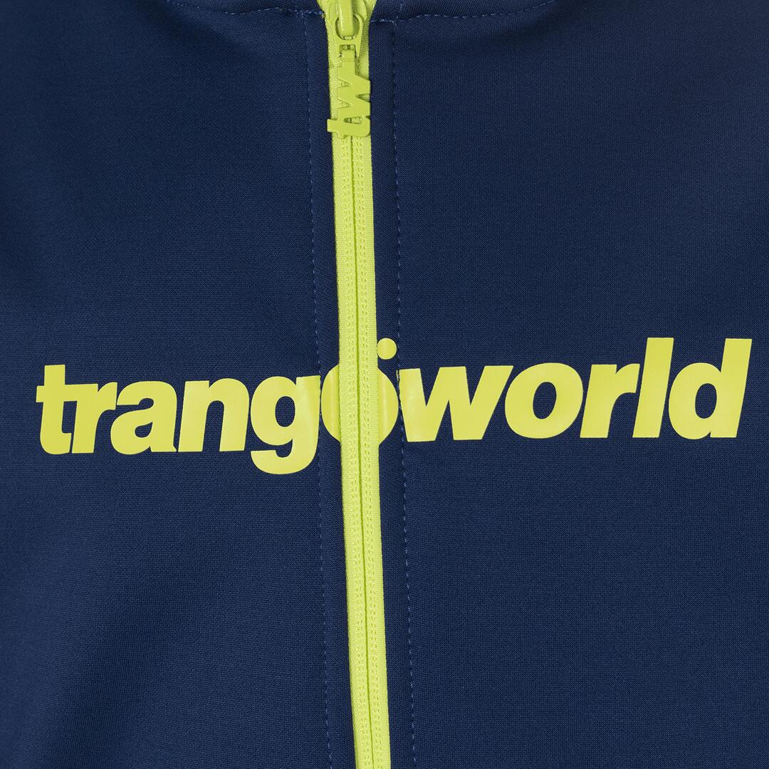 Sudadera con cremallera para niños Trangoworld Oby Azul/Verde 2/3