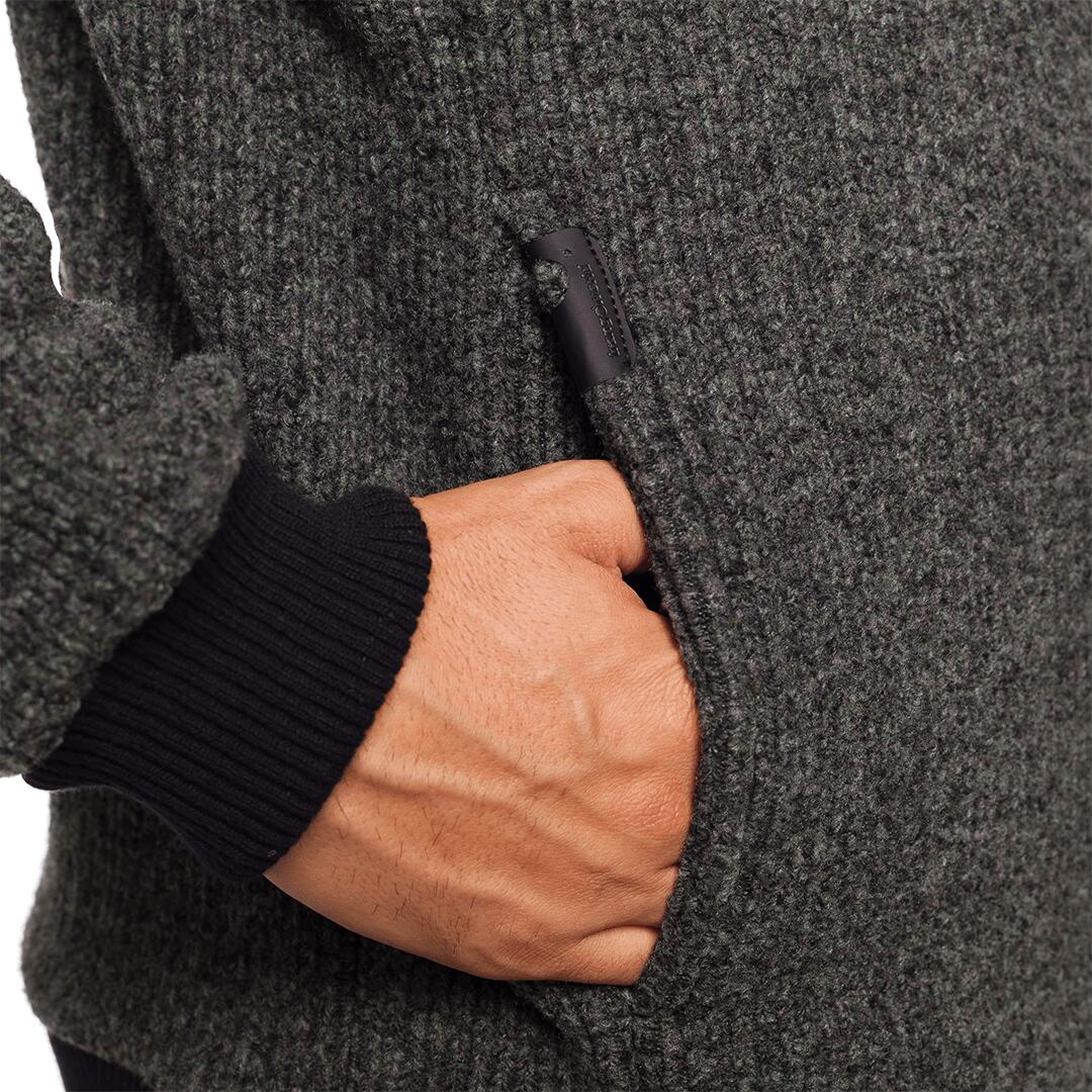 Forro polar para Hombre Trangoworld Tindaya Verde/Negro 7/7