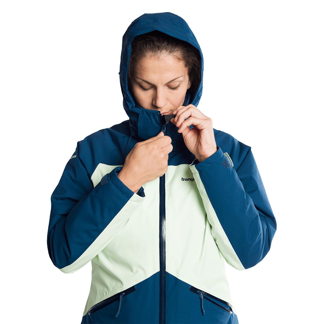 Chaqueta acolchada para Mujer Trangoworld Bodo termic vd Azul/Verde Impermeable 6/7