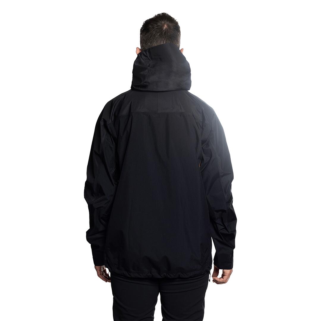 Chaqueta para Hombre Trangoworld Lunkho Negro/Negro/Amarillo Impermeable 4/7