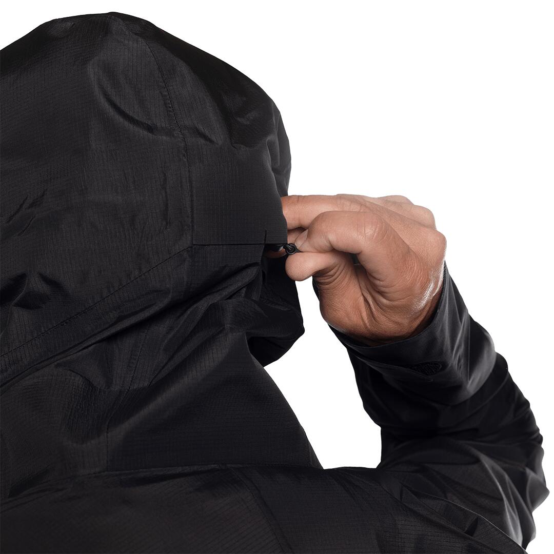 Chaqueta para Hombre Trangoworld Lunkho Negro/Negro/Amarillo Impermeable 7/7
