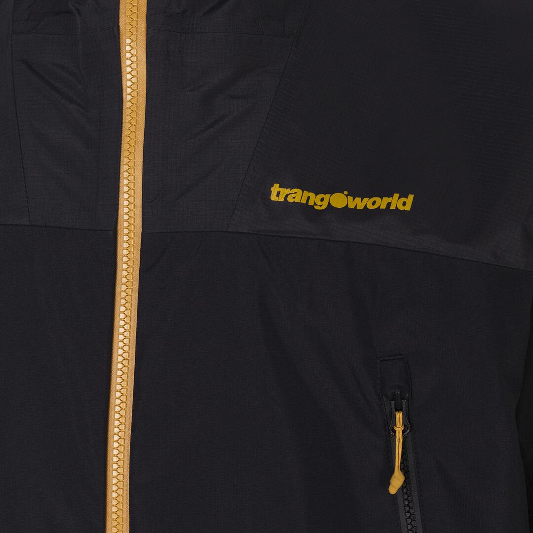 Chaqueta para Hombre Trangoworld Lunkho Negro/Negro/Amarillo Impermeable 2/7