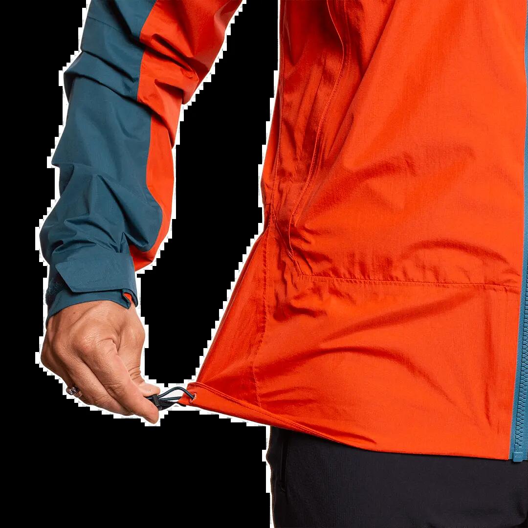 Chaqueta para Hombre Trangoworld Kilimanjaro Naranja/Gris/Azul Impermeable 7/7